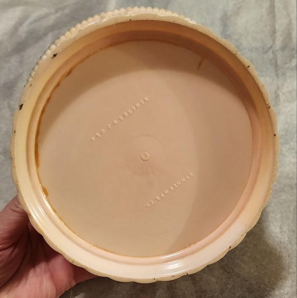 VINTAGE Hommer 1950s Plastic Sewing Box w/ Lid Pink 7" 3.25"H - Picture 2 of 7